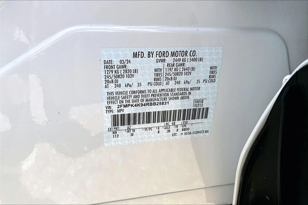 Certified Used 2024 White Metallic Ford Titanium image 35