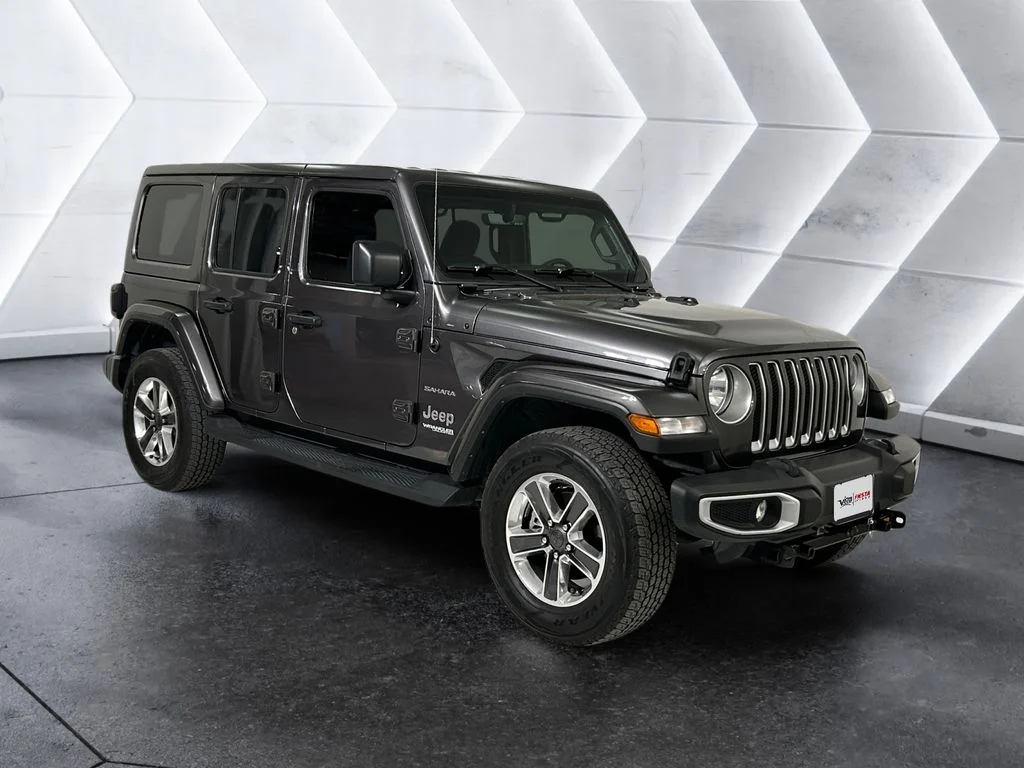Used 2021 Gray Jeep Unlimited Sahara image 1