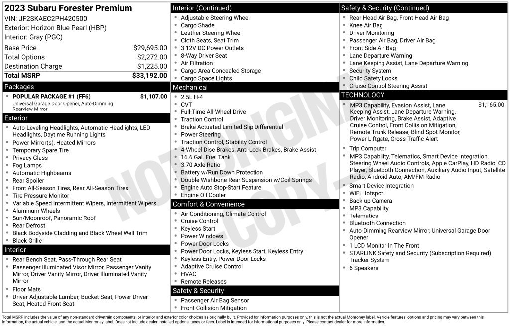 2023 Subaru Forester Premium