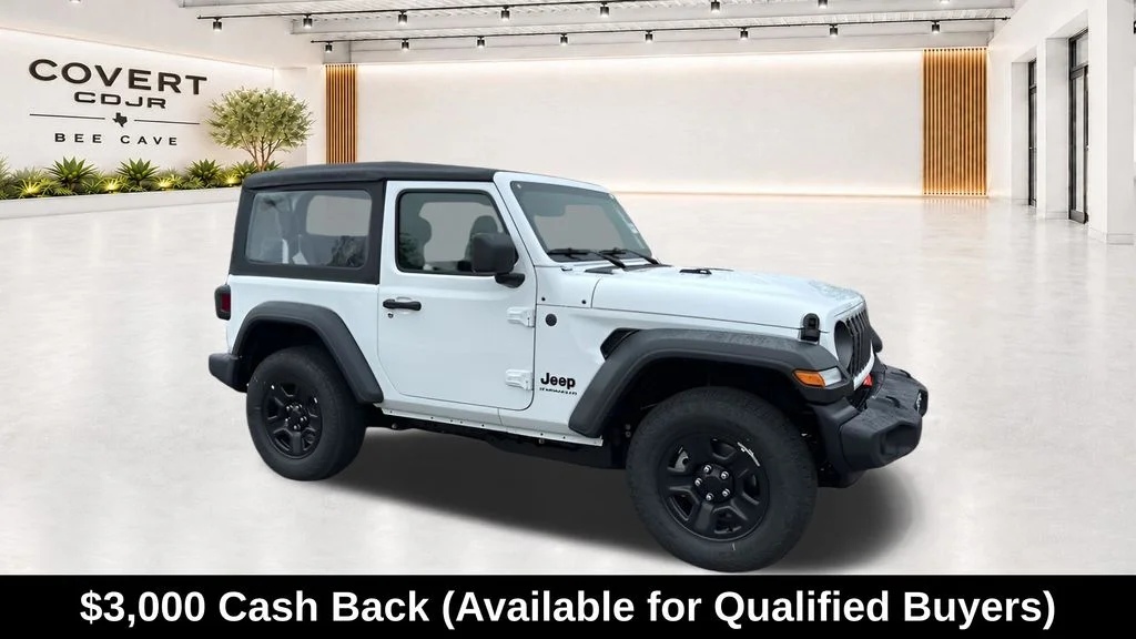 New 2026 Bright White Clear-Coat Exterior Paint Jeep Sport image 14
