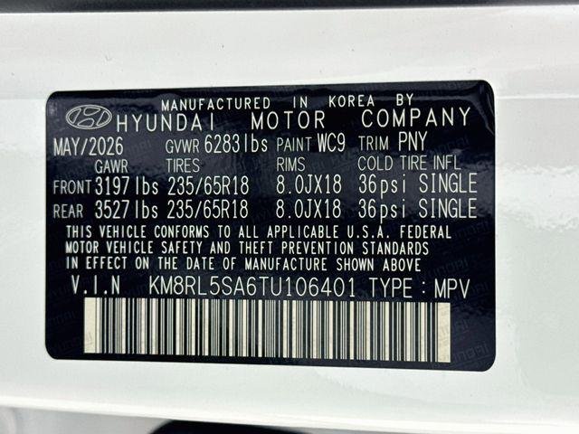 New 2026 White Hyundai Blue SEL 7P image 49