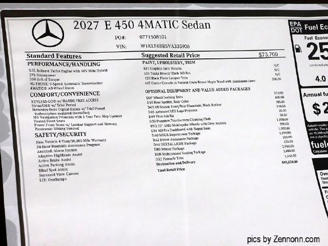 New 2027 Graphite Grey Metallic Mercedes-Benz E 450 image 28