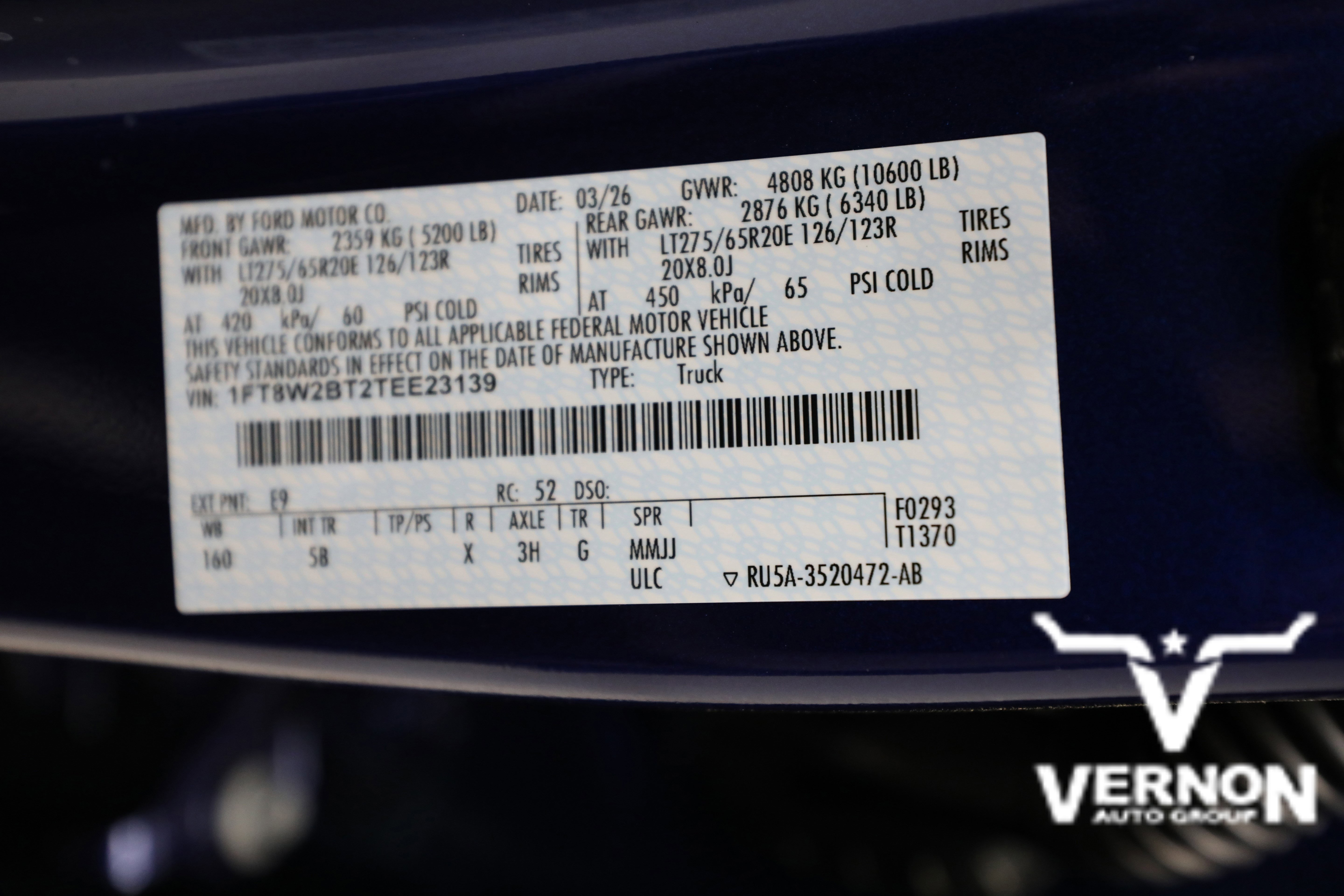 New 2026 Argon Blue Metallic Ford  image 37