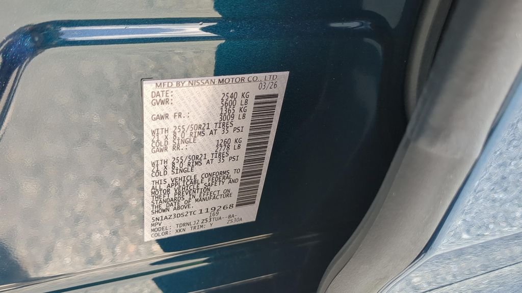 New 2026 Aurora Blue Pearl Metallic / Super Black Two-tone Nissan Platinum image 33