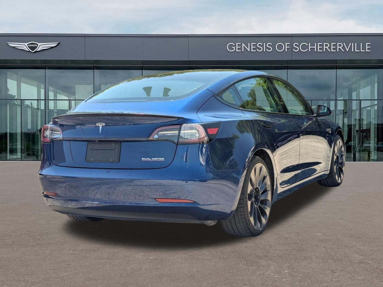 Used 2021 Blue Tesla Performance image 8