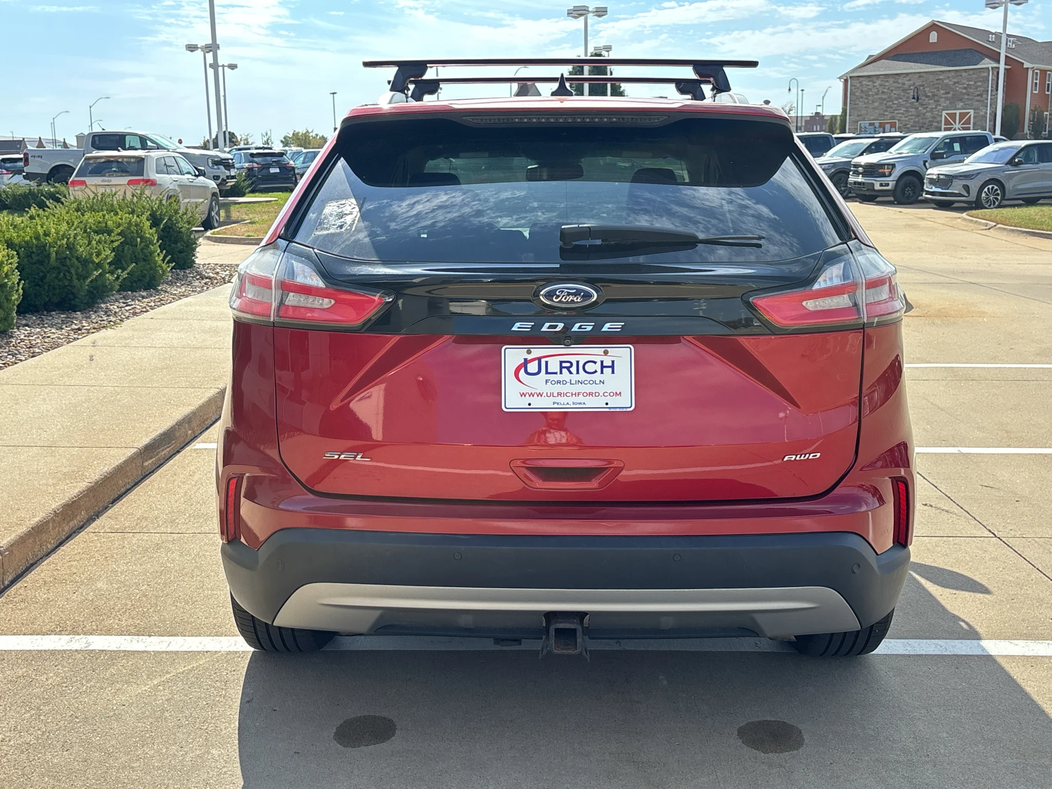 Used 2022 Rapid Red Metallic Tinted Clearcoat Ford SEL image 6