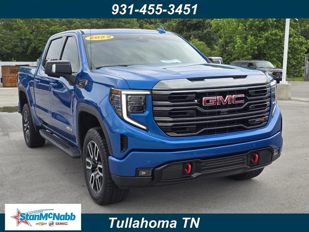 Certified Used 2022 Dynamic Blue Metallic GMC AT4 image 1