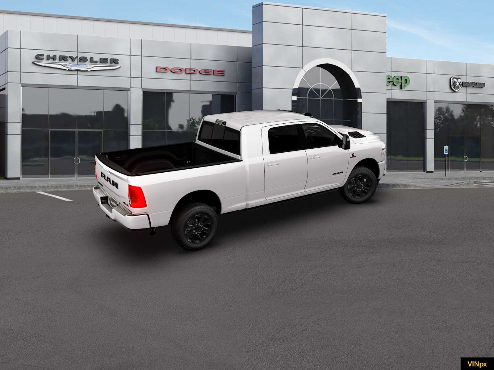 New 2026 Bright White Clear-Coat Exterior Paint RAM Laramie image 7