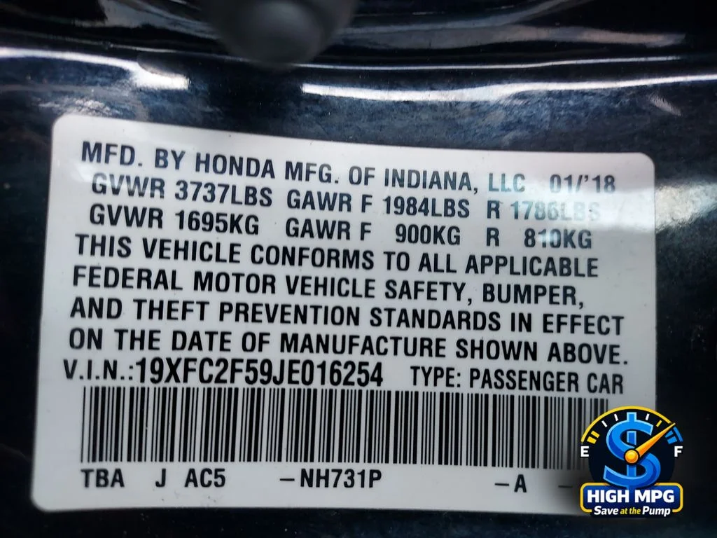 Certified Used 2018 Black Honda LX image 33