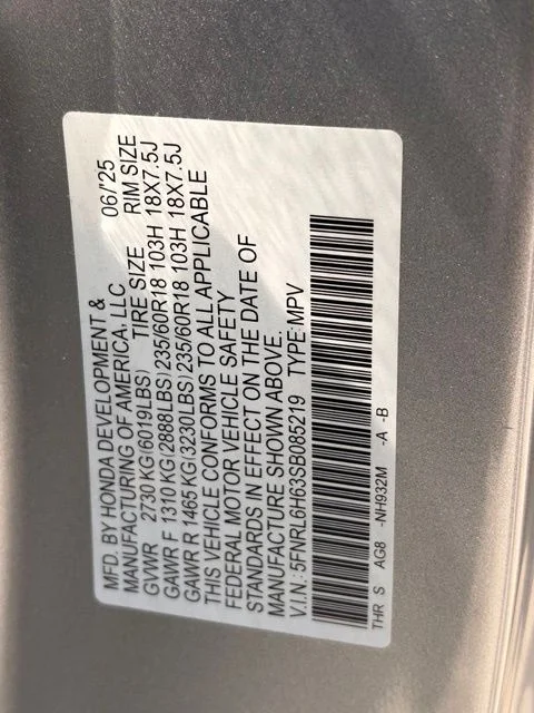 Certified Used 2025 Silver Honda EX-L image 21