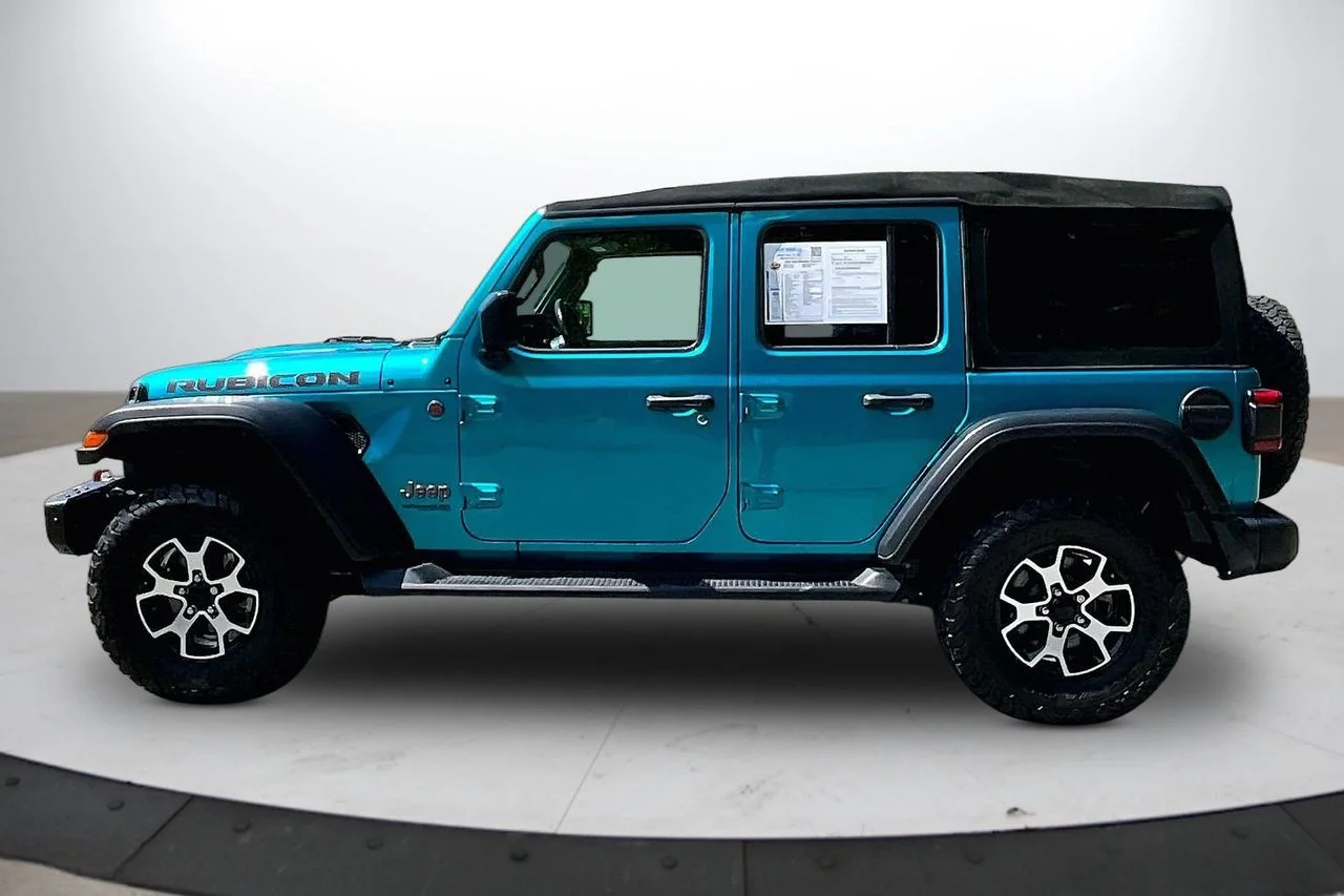 Certified Used 2020 Teal Jeep Rubicon image 5