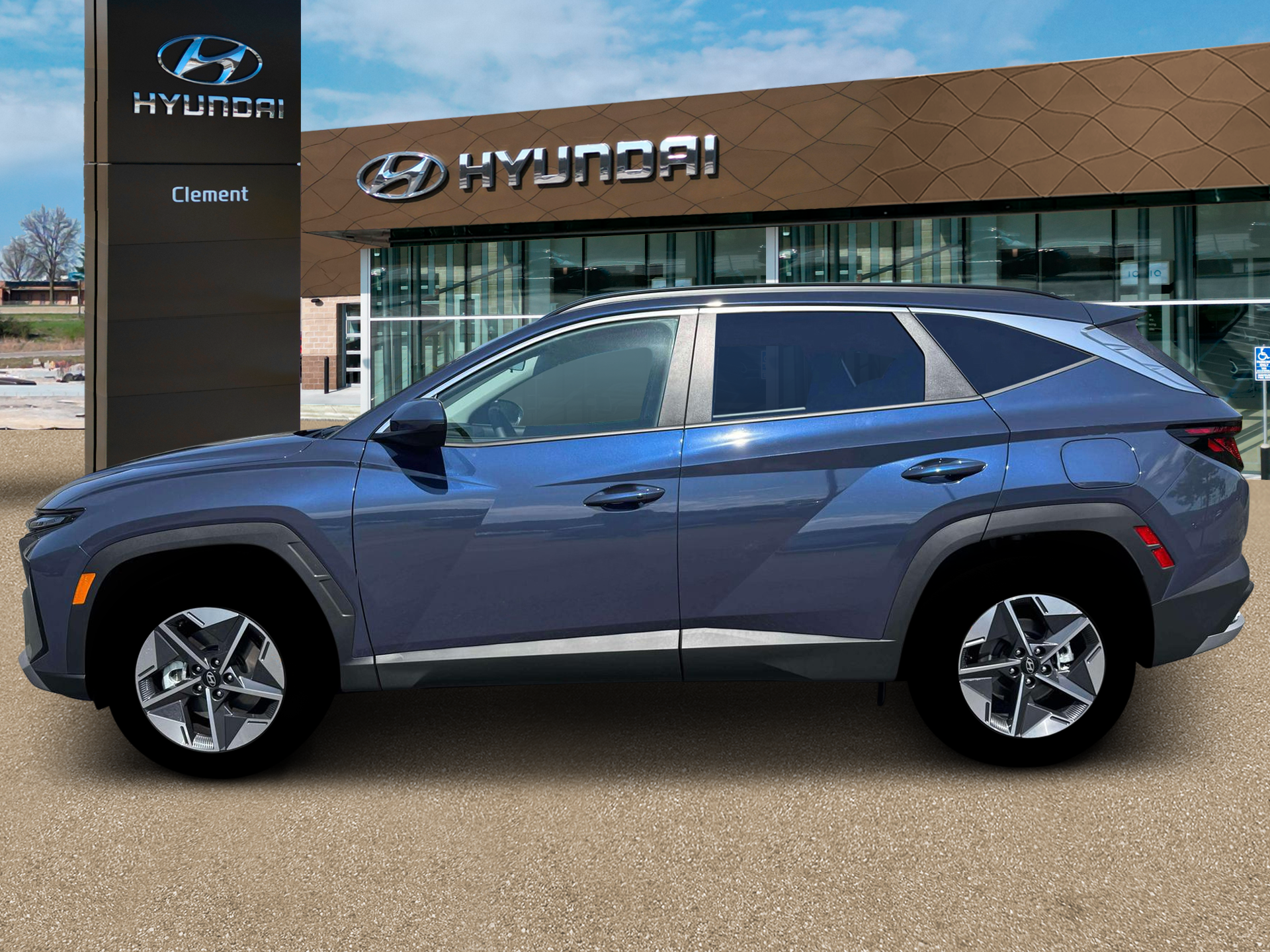 New 2026 Blue Hyundai SEL Plus AWD image 3