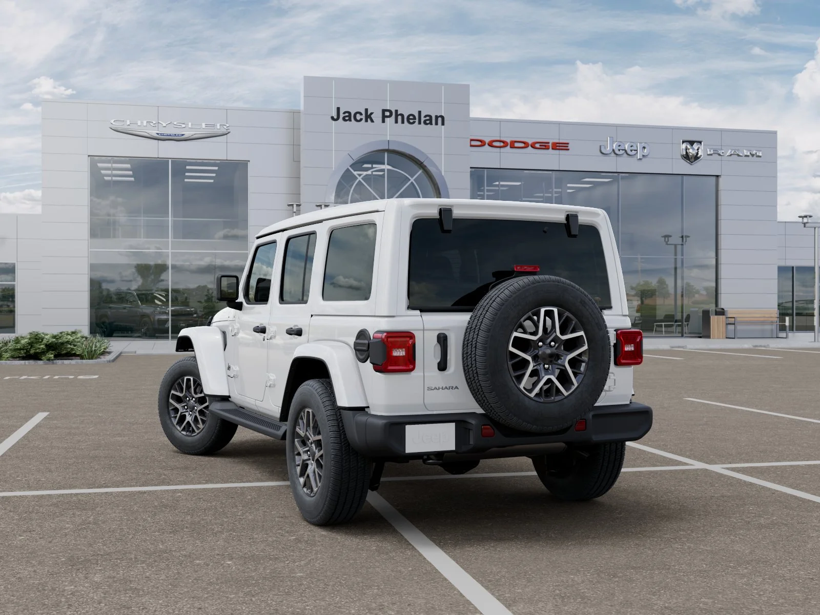 New 2026 Bright White Clear-Coat Exterior Paint Jeep Sahara image 29