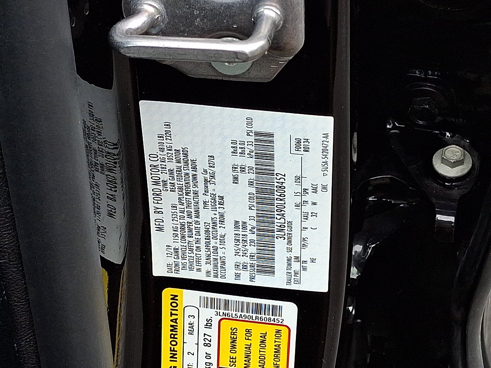 Used 2020 Infinite Black Metallic - UM Lincoln Standard image 25