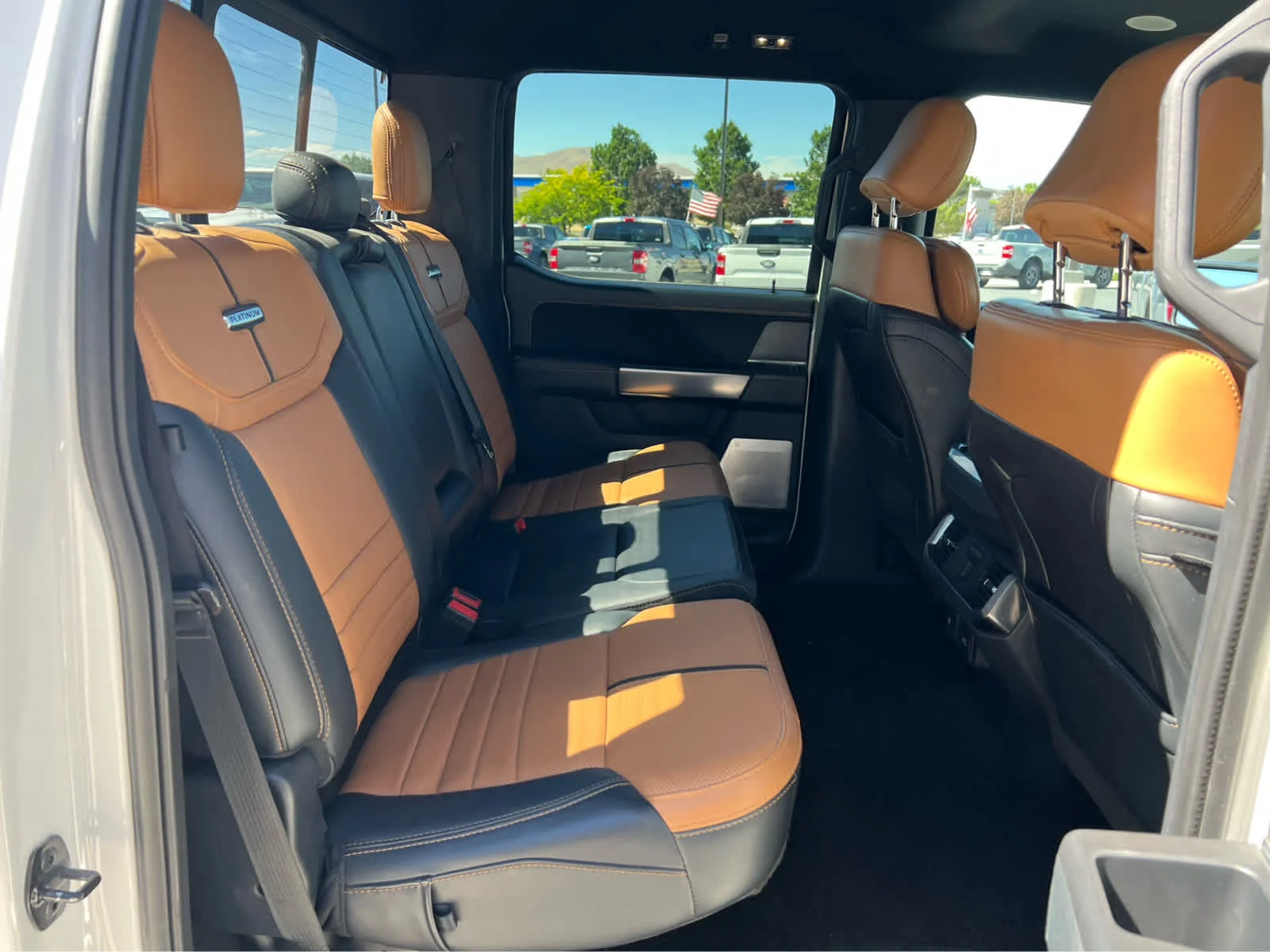 Used 2021 Star White Metallic Tri-Coat Ford Platinum image 25