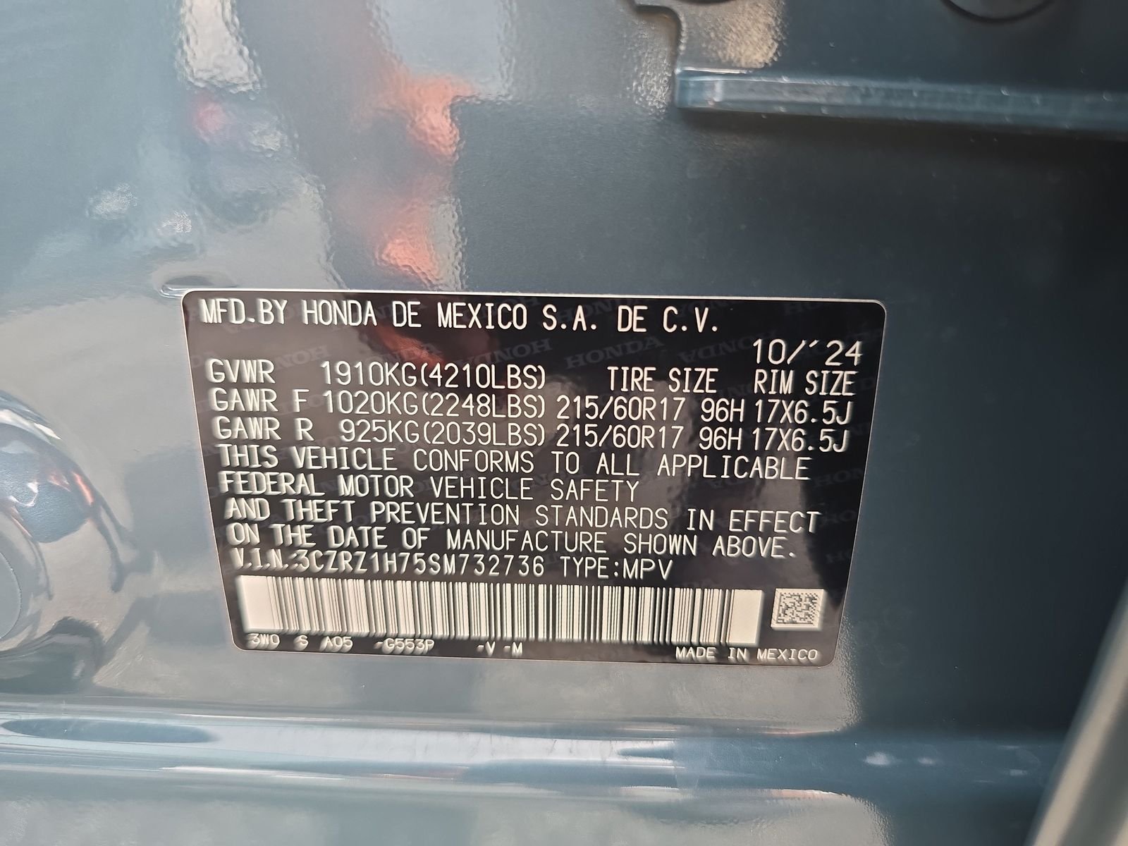 2025 Honda HR-V EX-L - Photo 32