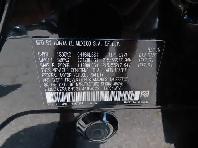 Used 2020 Crystal Black Pearl Honda EX image 25
