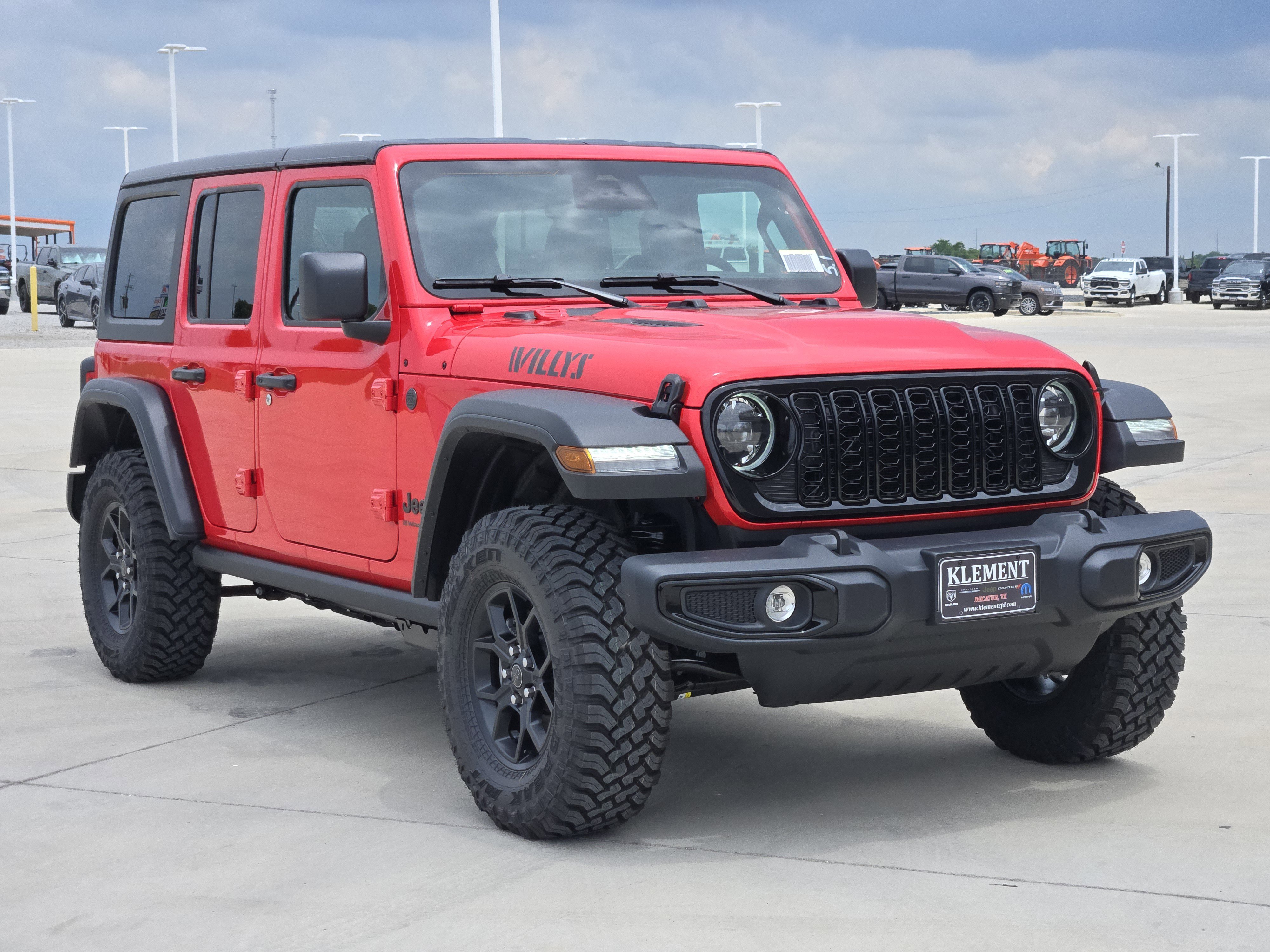 New 2026 Firecracker Red Clear-Coat Exterior Paint Jeep Willys image 3