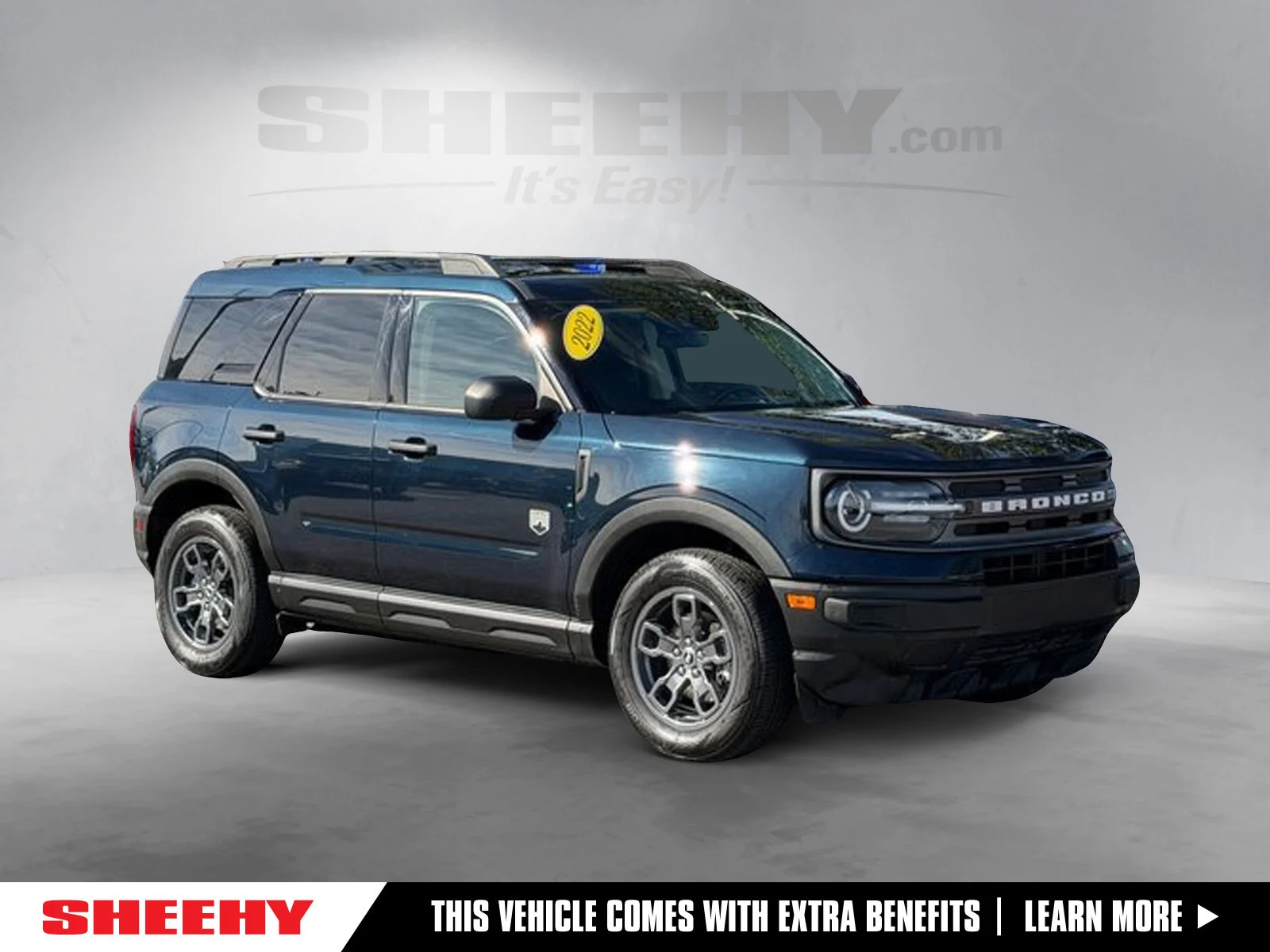 Certified Used 2022 Alto Blue Metallic Tinted Clearcoat Ford Big Bend image 1