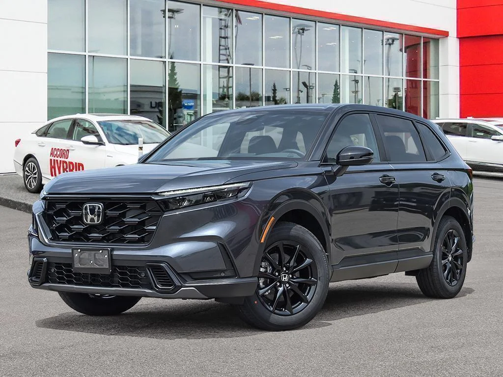 New 2026 Meteoroid Gray Metallic Honda EX-L HYBRID Comfort and efficiency — beautifully c image 1