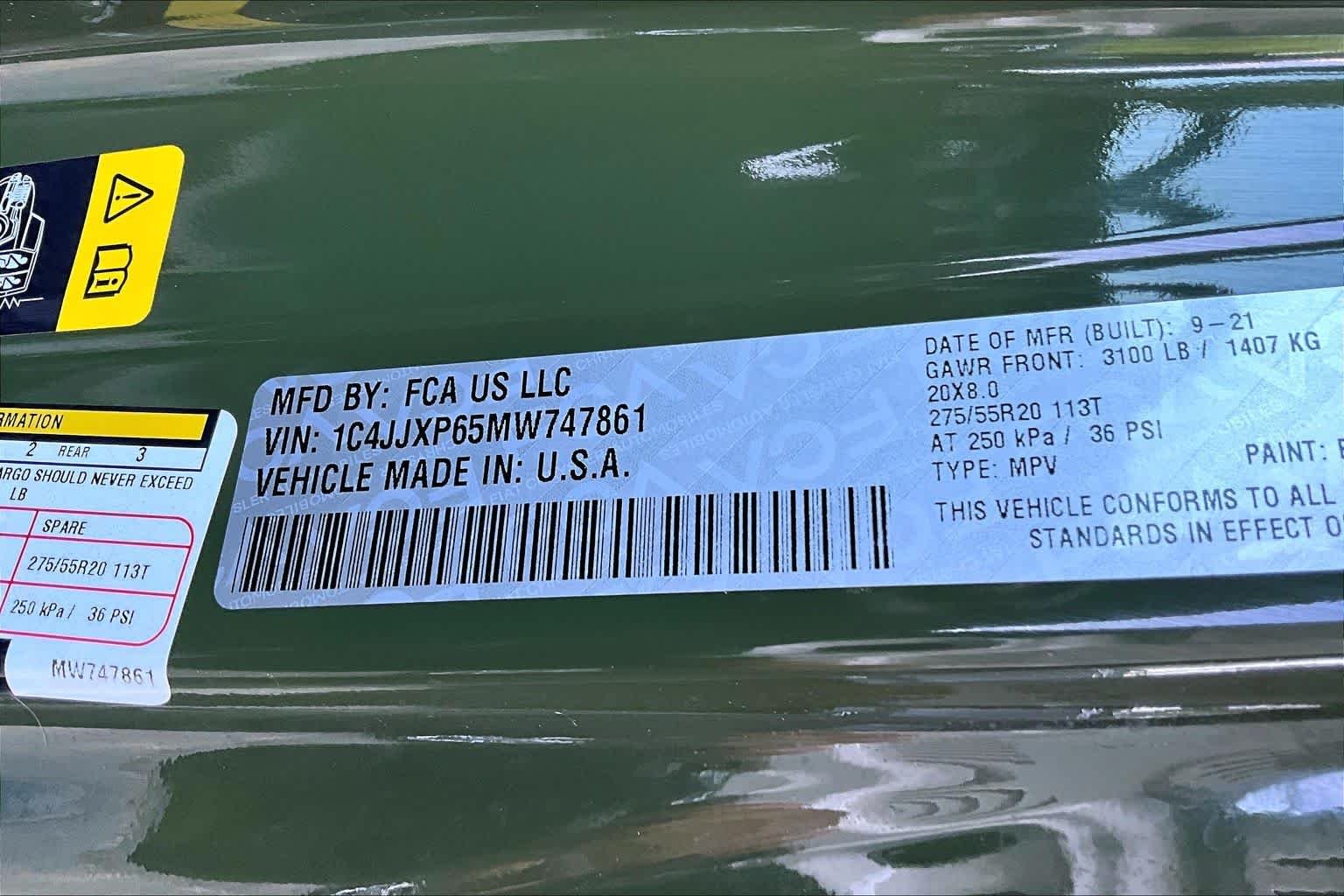Used 2021 Sarge Green Clearcoat Jeep Unlimited Sahara image 33