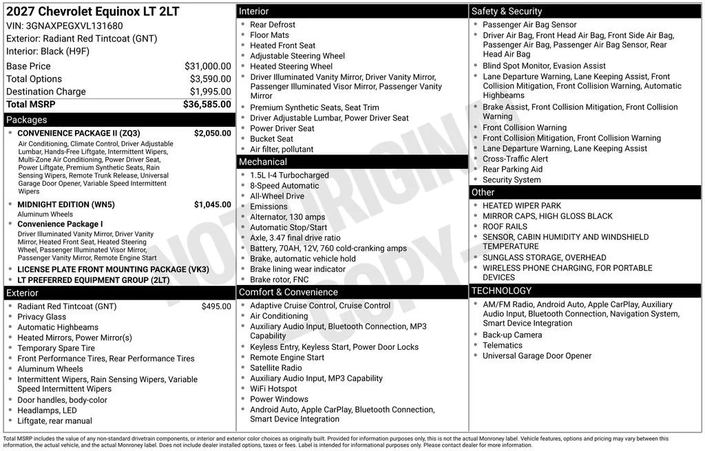 2027 Chevrolet Equinox LT - Photo 8