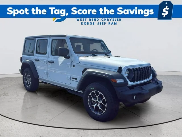 New 2026 Bright White Clear-Coat Exterior Paint Jeep Sport S image 9
