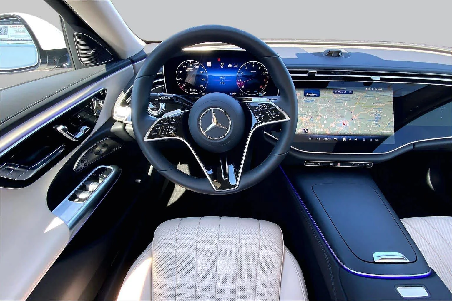 Certified Used 2025 MANUFAKTUR Moonlight White Metallic Mercedes-Benz E 450 image 6