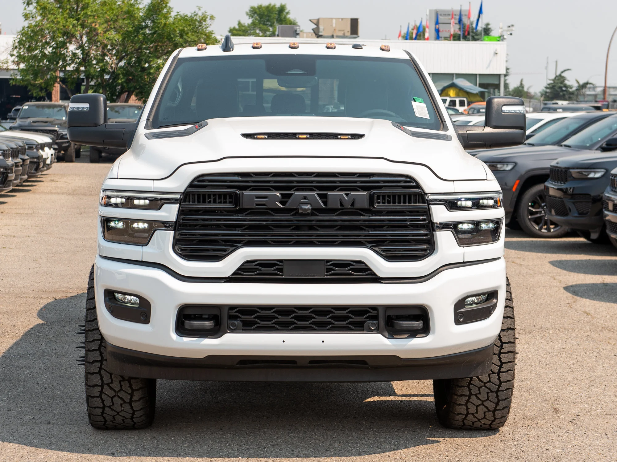 New 2026 White RAM Laramie* Mega Cab, 2 Inch Lift, 35 Inch Tires image 12
