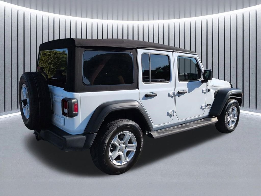 Used 2021 Bright White Clearcoat Jeep Unlimited Sport S image 5