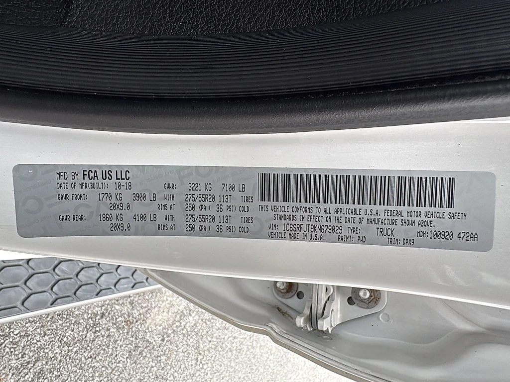 Used 2019 IVORY WHITE TRI-C Ram  image 33
