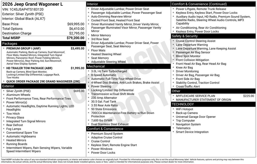 New 2026 Silver Zynith Jeep Grand Wagoneer image 44