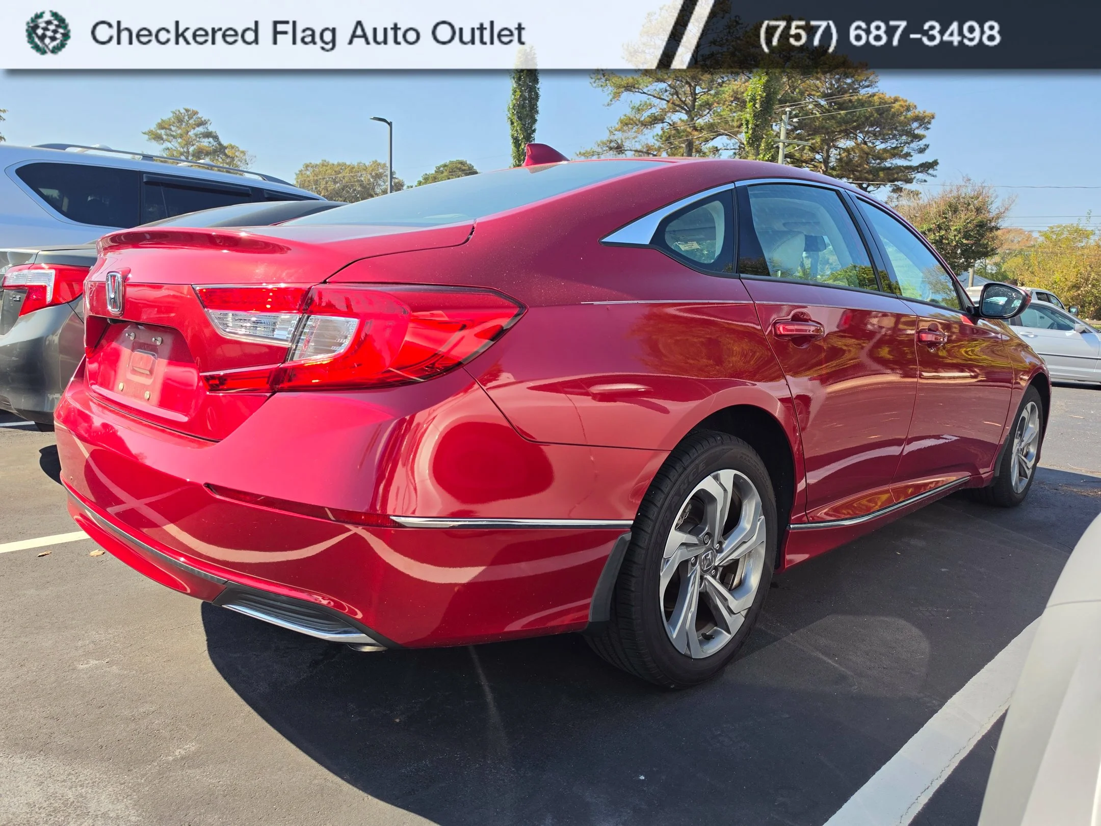 Used 2020 Radiant Red Metallic Honda EX image 6
