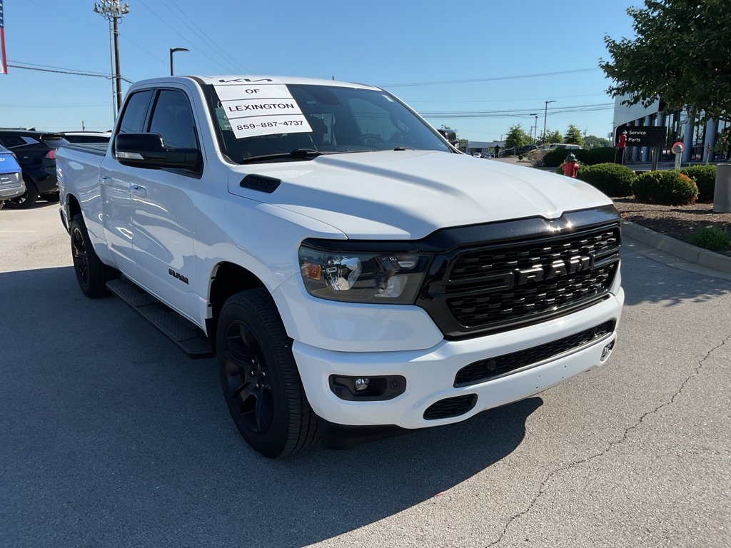 Used 2022 Bright White Clearcoat Ram Big Horn image 2