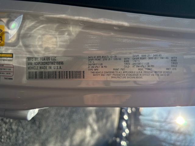 New 2026 Bright White Clear-Coat Exterior Paint Jeep Sport S image 16