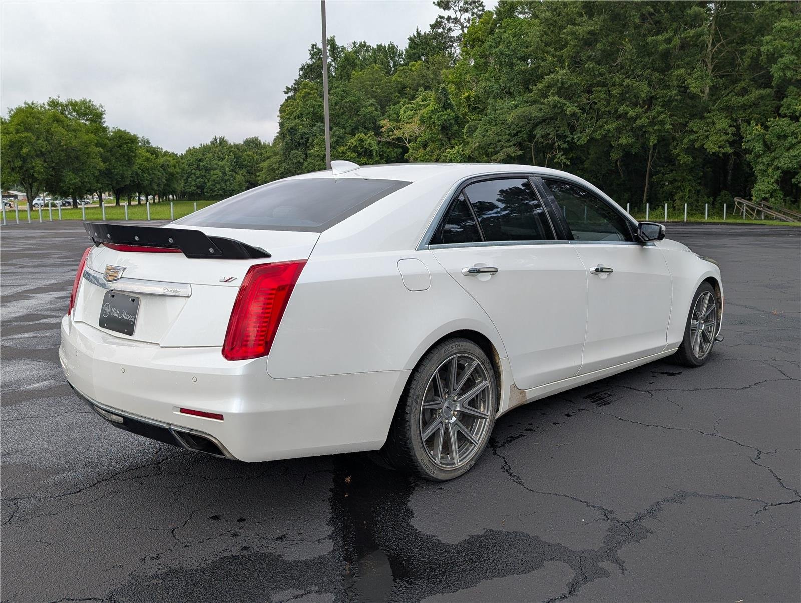Used 2016 CRYSTAL WHITE TRICOAT Cadillac V-Sport Premium RWD image 5