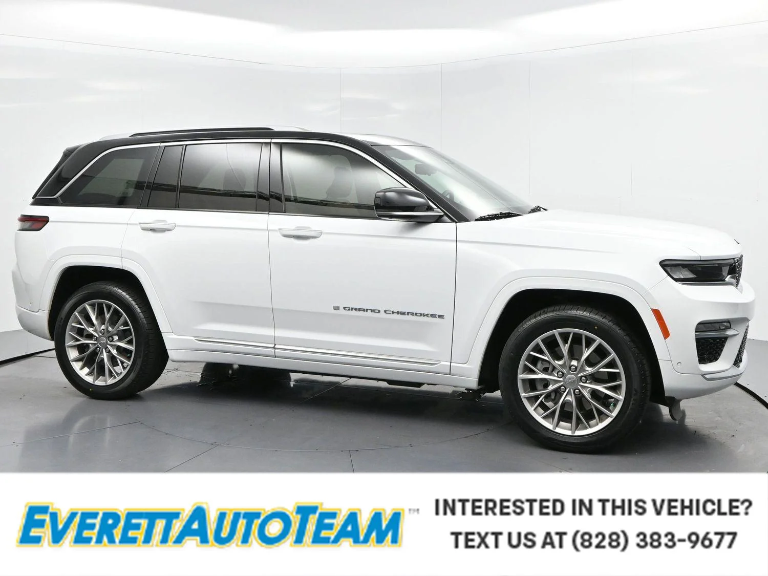 Used 2022 Bright White Clearcoat Jeep Summit image 1