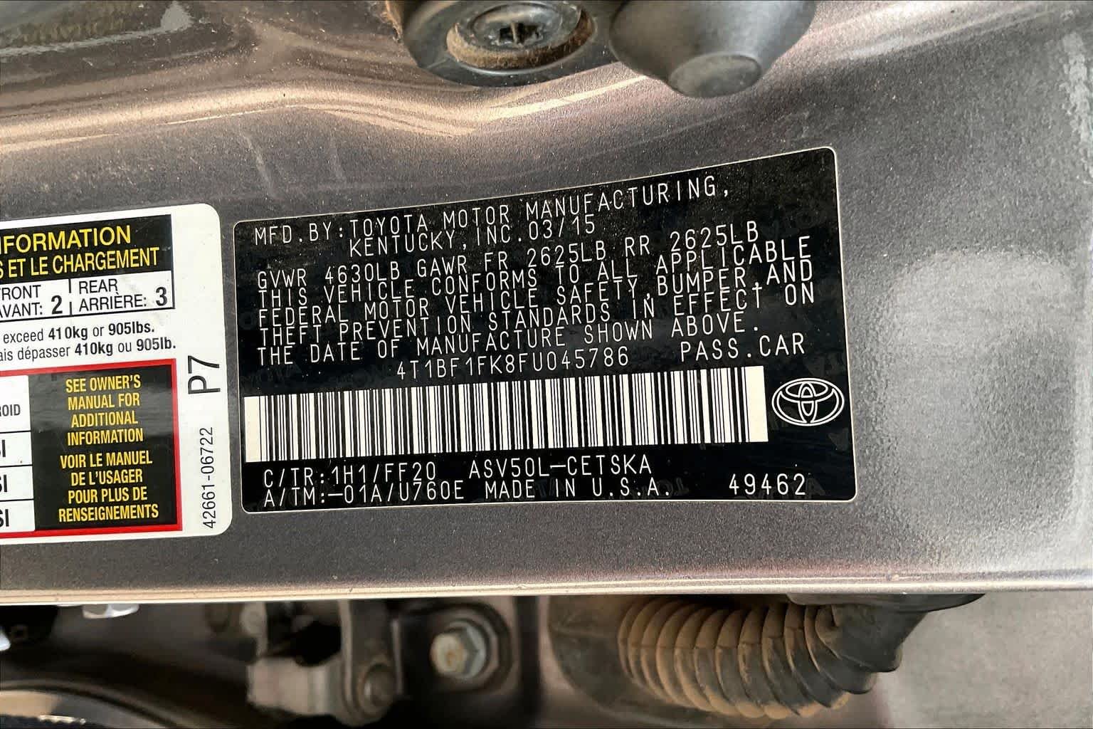 Used 2015 Predawn Gray Mica Toyota SE image 30