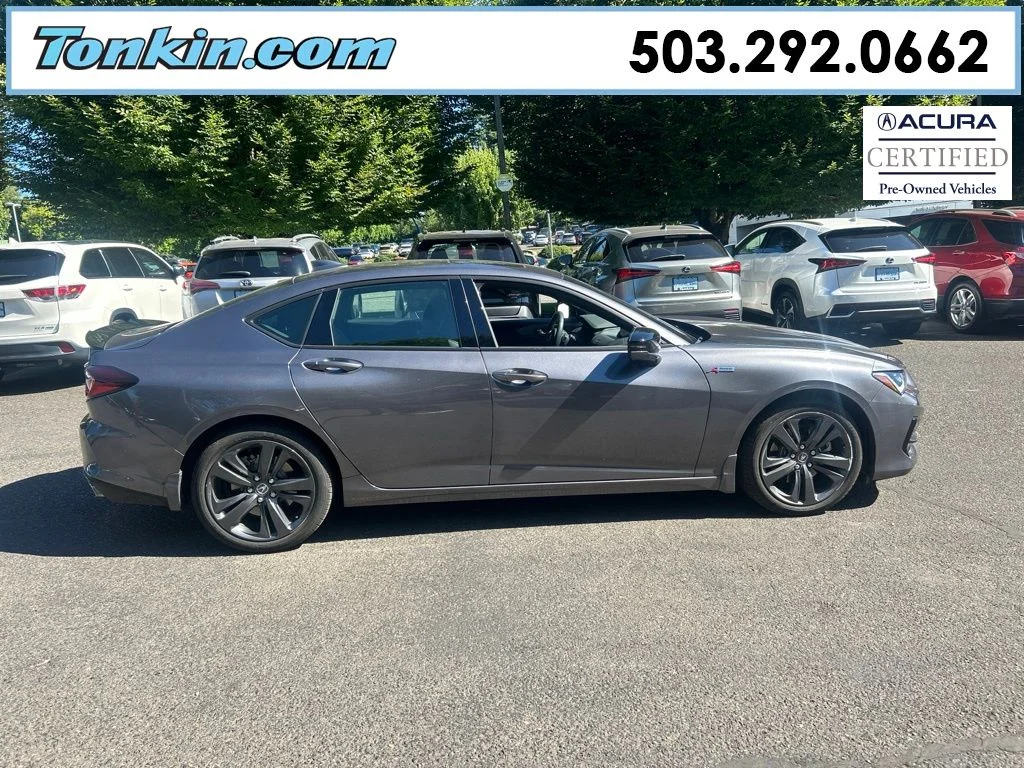 Certified Used 2021 Modern Steel Metallic Acura SH-AWD A-SPEC image 3