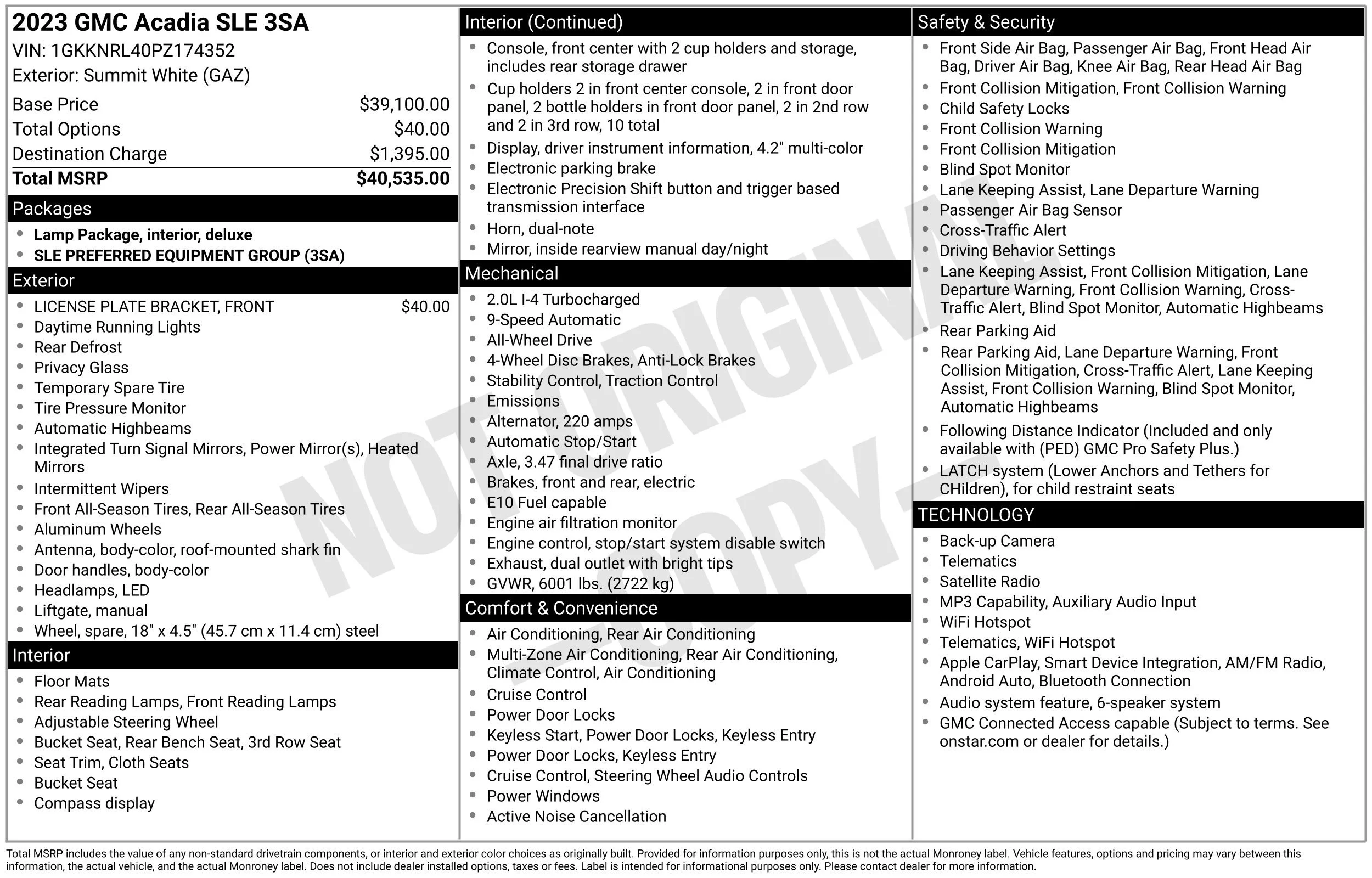 Used 2023 Summit White GMC SLE image 14