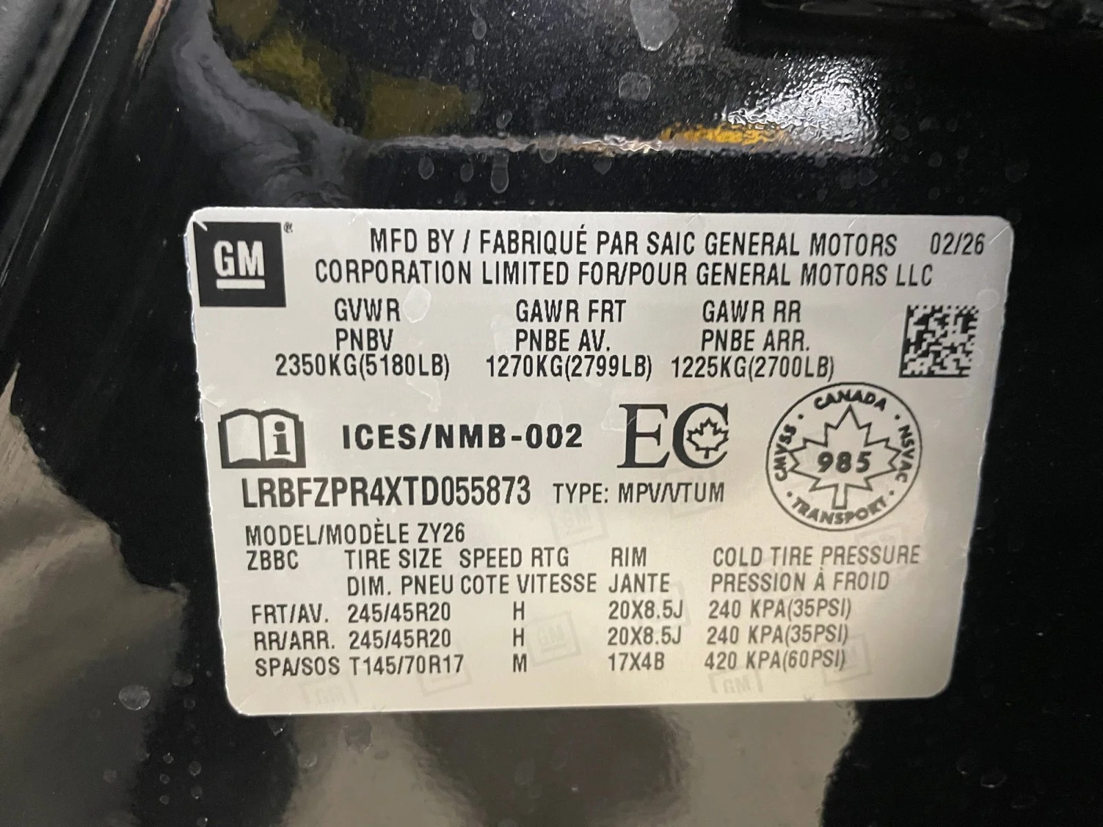 New 2026 Ebony Twilight Metallic Buick Sport Touring AWD image 24