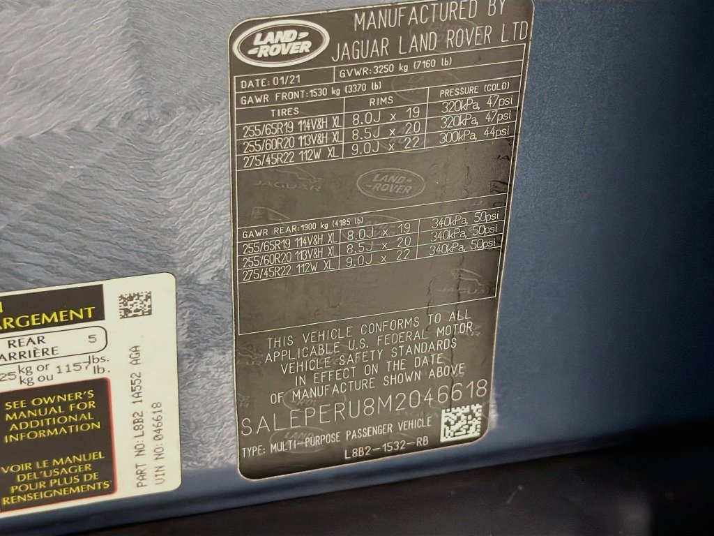 Used 2021 Blue Land Rover SE image 33