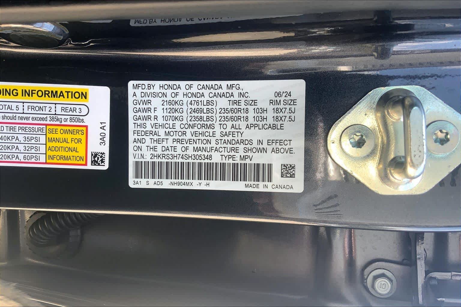 Used 2025 Meteorite Gray Metallic Honda EX-L image 31