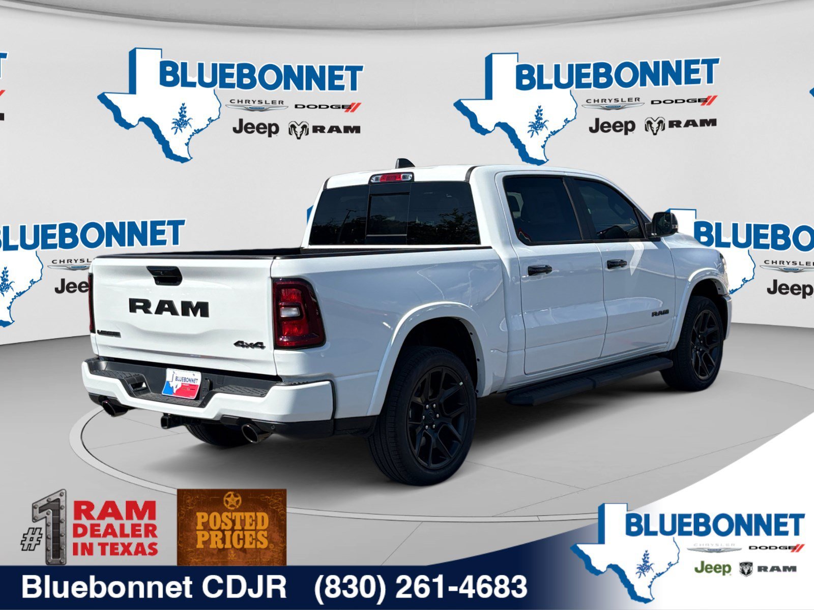 New 2026 Bright White Clear-Coat Exterior Paint RAM Laramie image 5