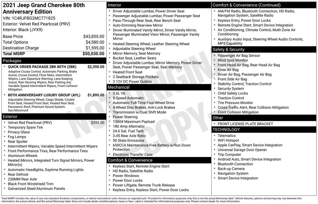 Certified Used 2021 Red Jeep Limited image 38