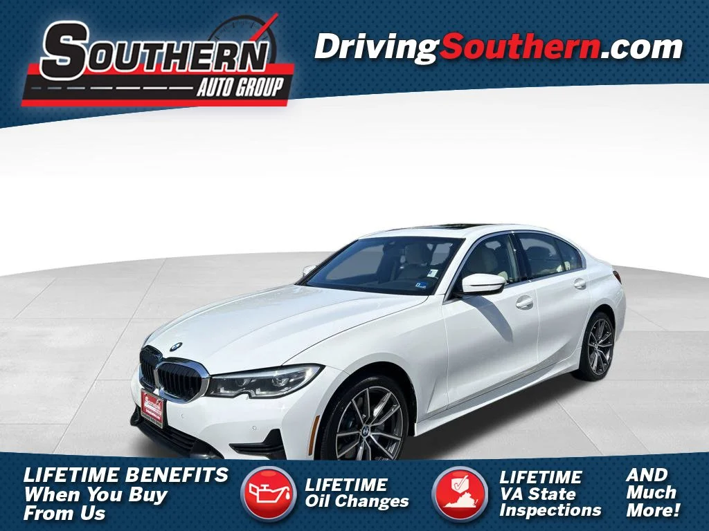 Used 2021 White BMW 330i xDrive image 1