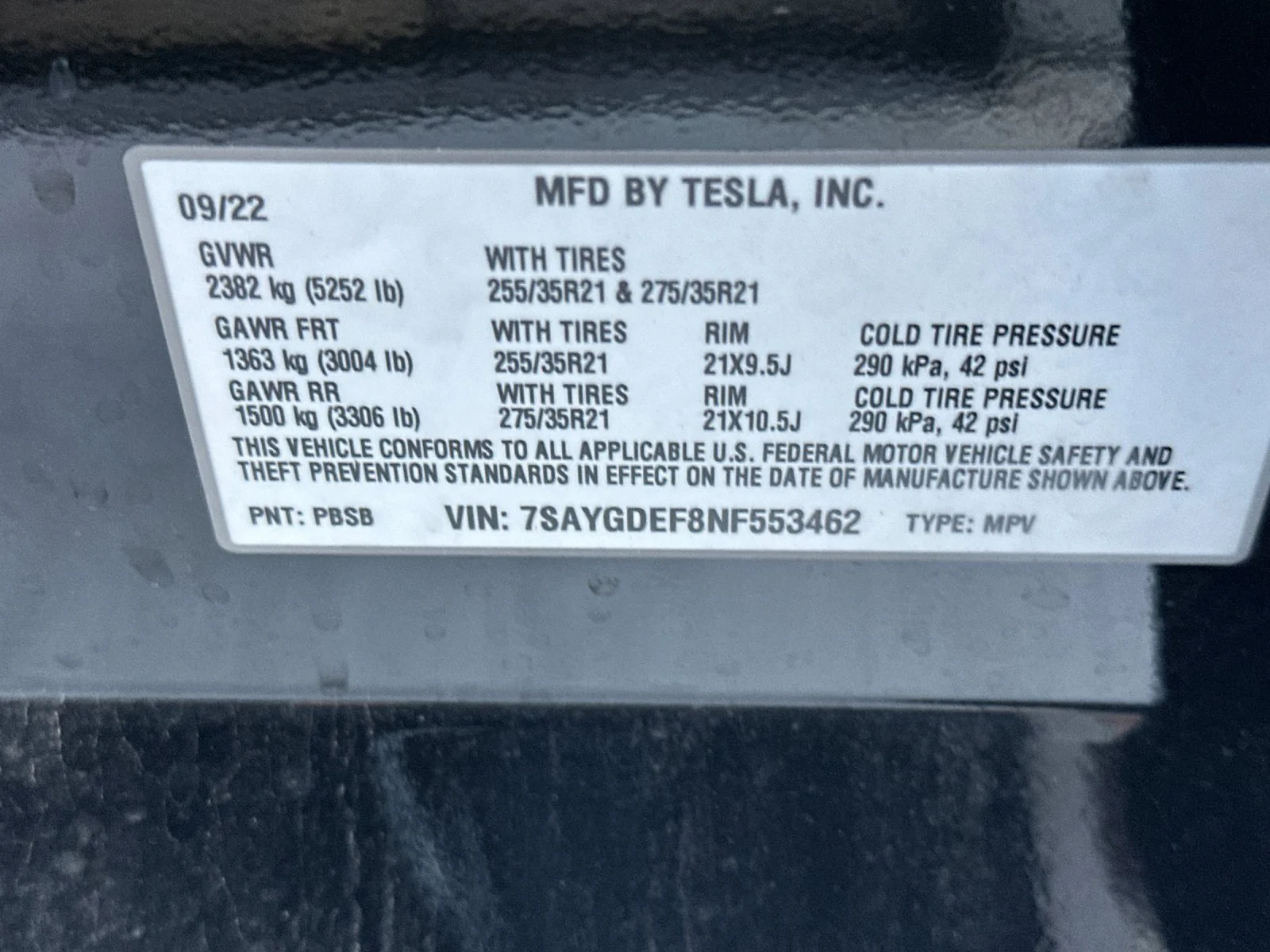 Used 2022 Black Tesla Performance image 27
