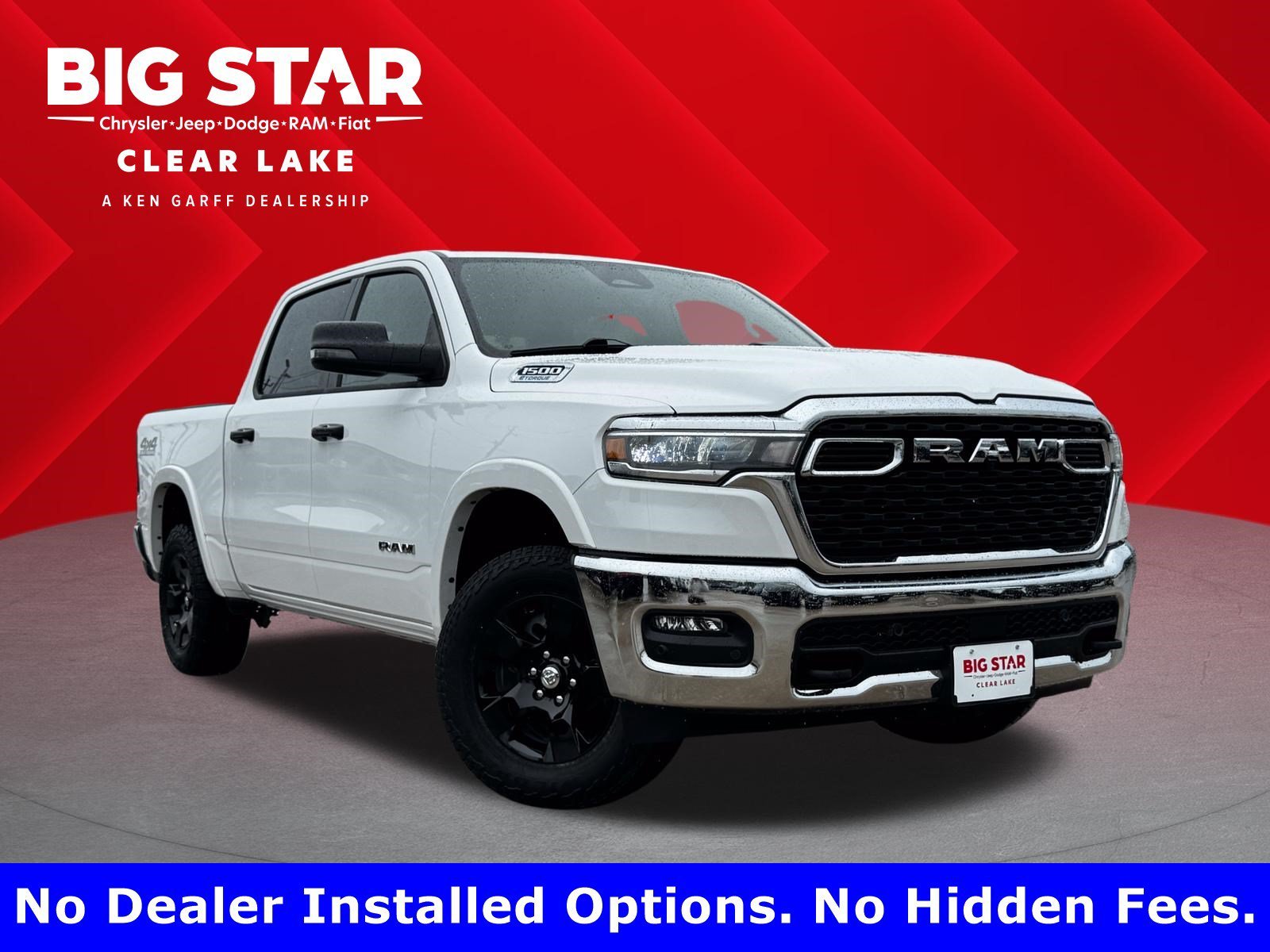 Used 2025 Bright White Clearcoat Ram Lone Star image 1