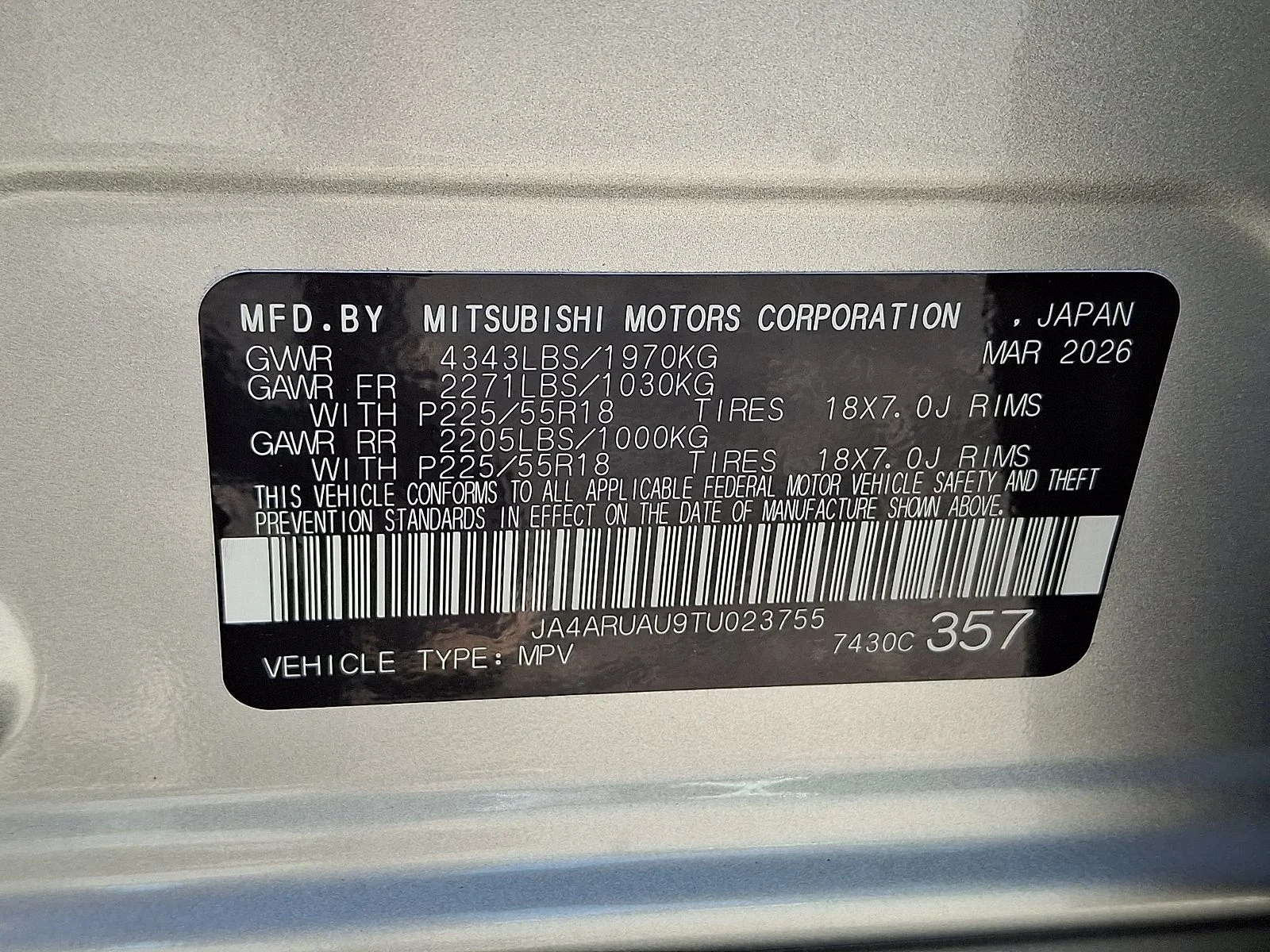 New 2026 Silver Mitsubishi 2.0 ES image 21