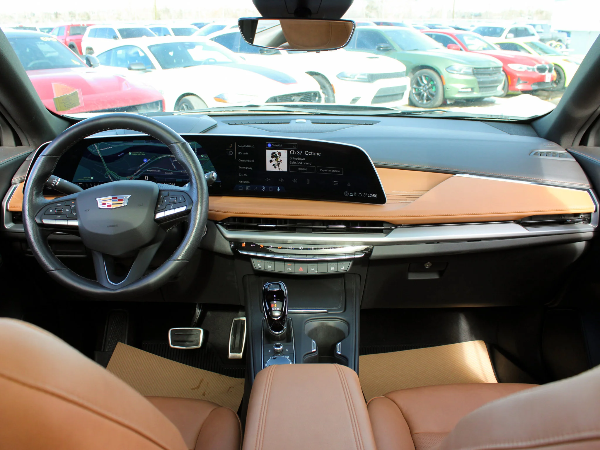 Certified Used 2024 Black Cadillac AWD Sport * 3M PPF | Winter Tires | Adaptive Cruise | Brown Leather | Head-Up Display image 4